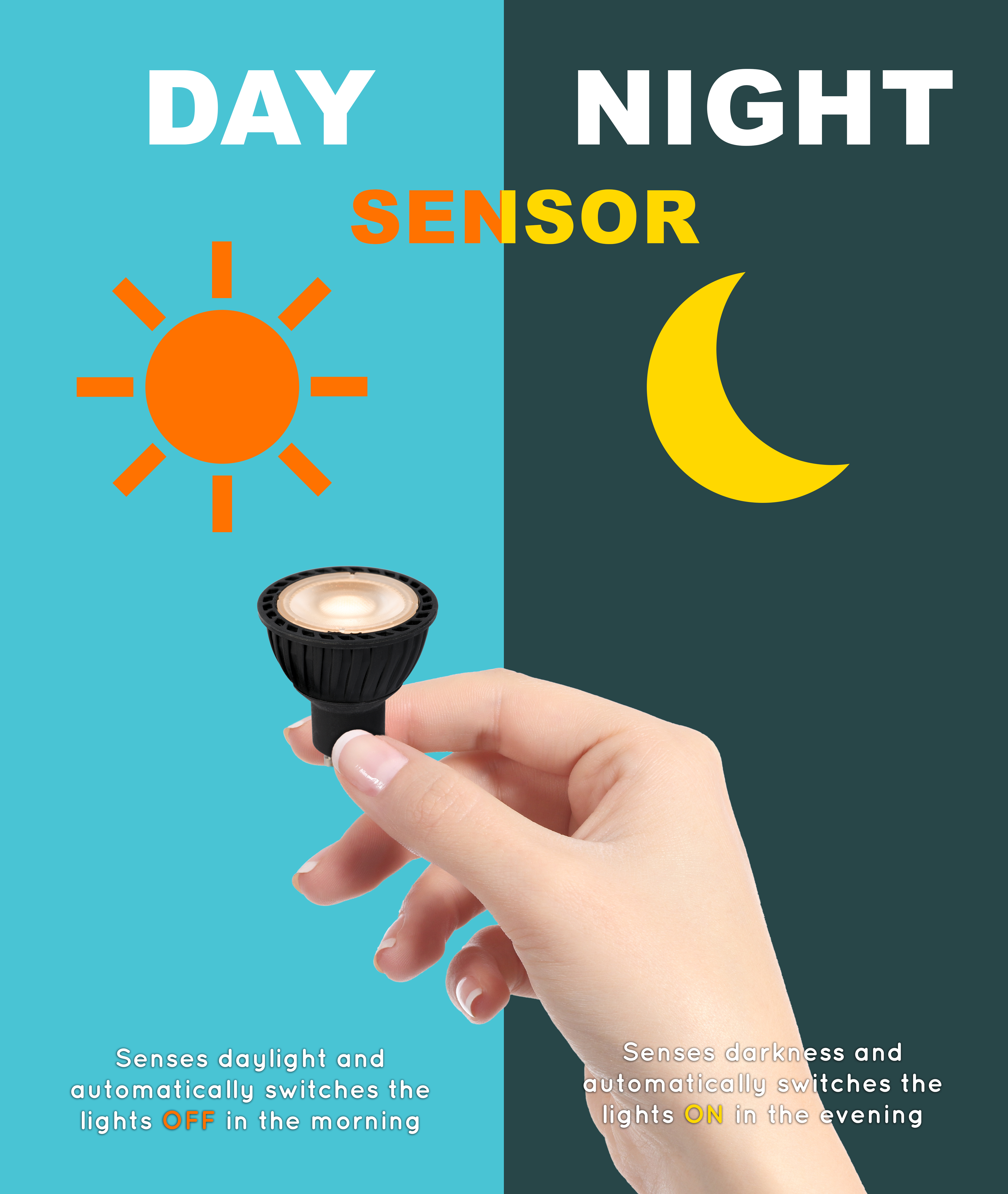 Day night sensor light bulb deals